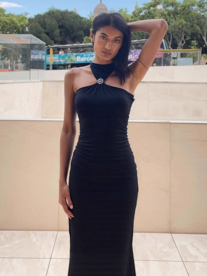 Sexy Backless Split - side Bodycon Dress