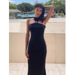 Sexy Backless Split - side Bodycon Dress