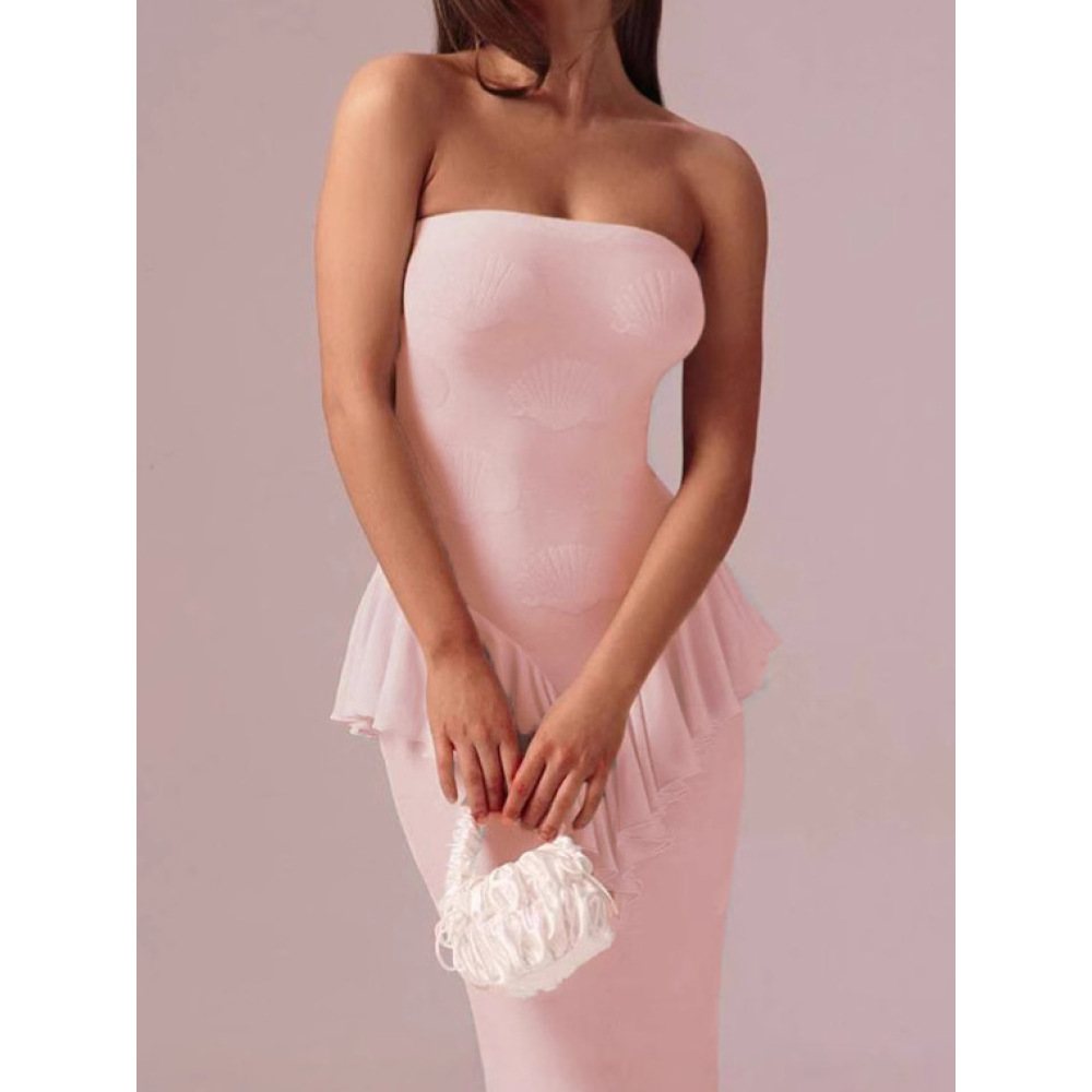 Sexy Backless Asymmetrical Bustier Mermaid Dress