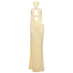 Sexy Hollow - out Halter Bodysuit & Skirt Set