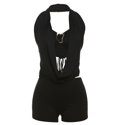 Halter Strapless Deep V Backless Jumpsuit 01