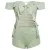 Crop Top & High-Waist Shorts Set