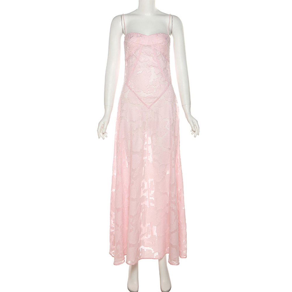 Elegant Strapless Square Neck Evening Gown