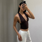 Women's V-Neck Strapless Tube Top