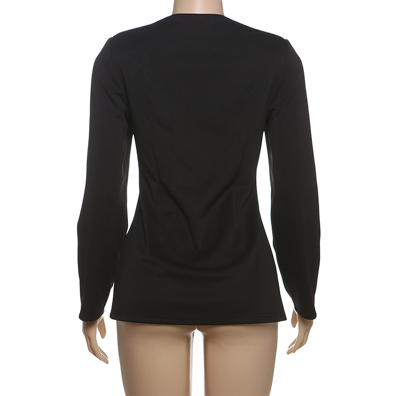 2025 New Stylish Slim-Fit Lace-Trim Button V-Neck Blazer for Women