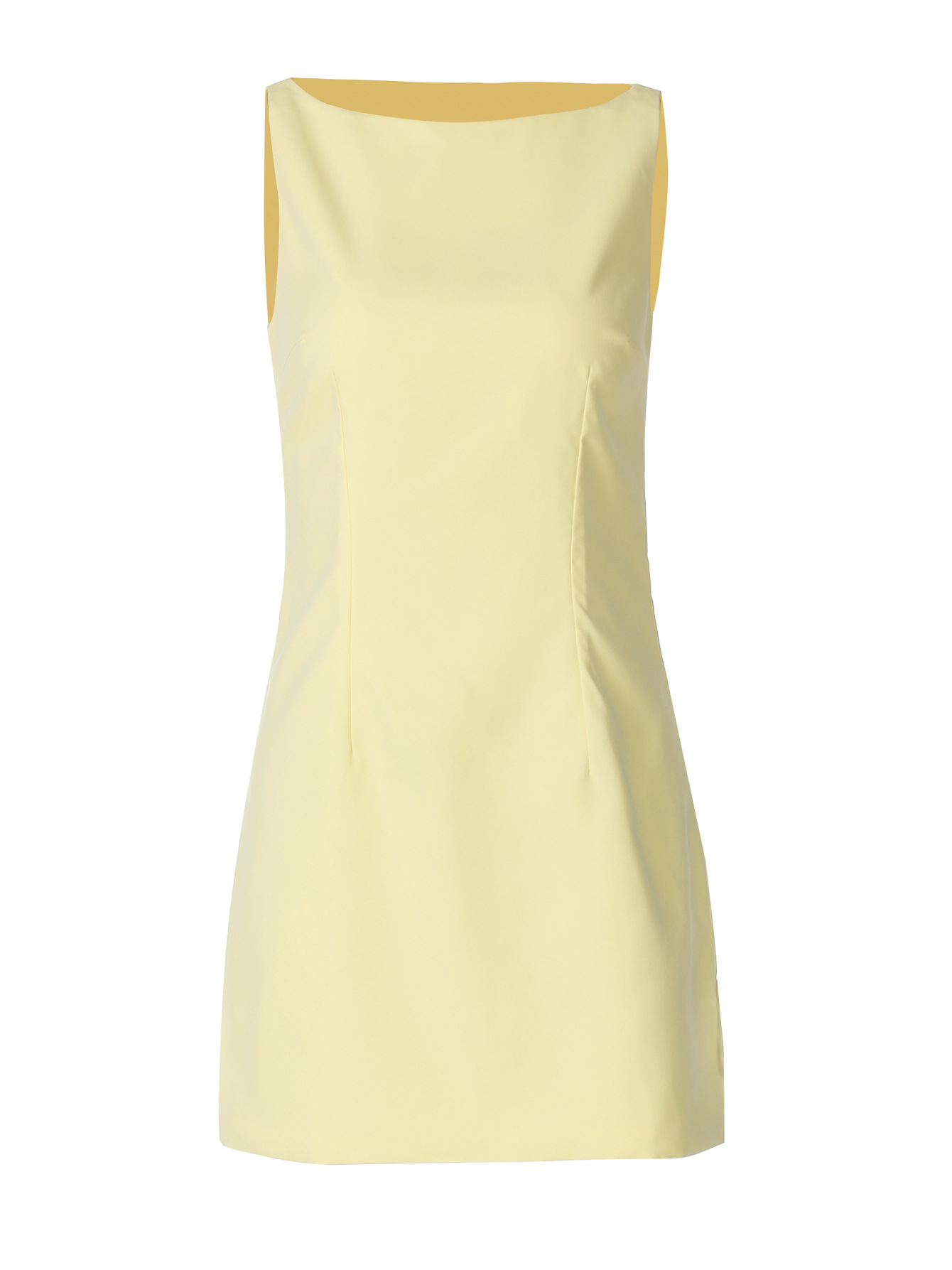 Sleeveless Back Zip Short Fitted Dress