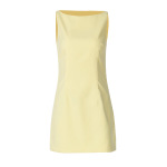 Sleeveless Back Zip Short Fitted Dress