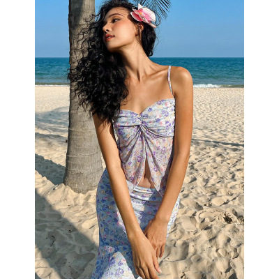 Sexy Double-Layer Mesh Strap Bodycon Midi Dress 02