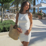 New Arrival Solid Color Round Neck Sleeveless Mini Dress