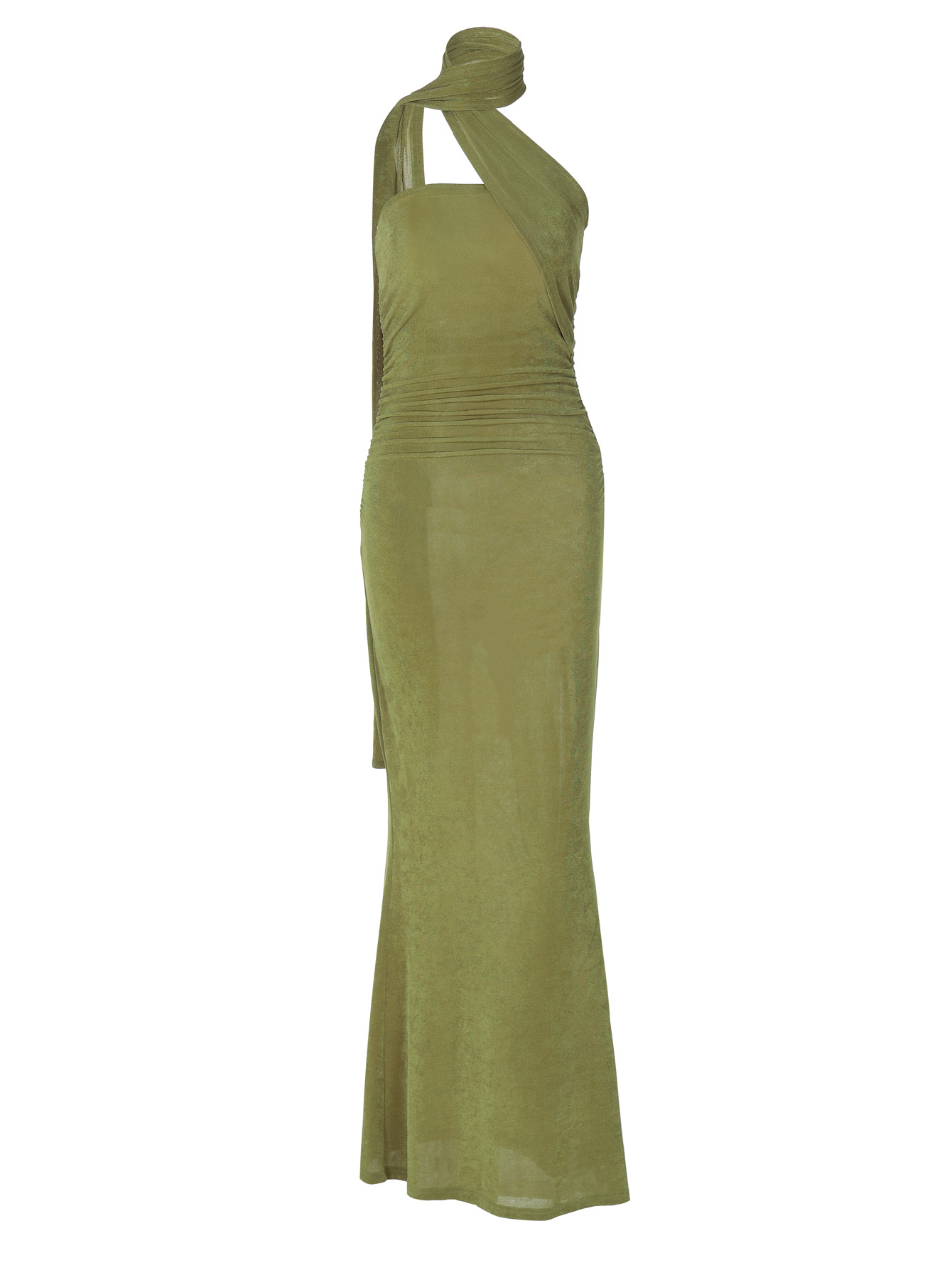 Sexy Strapless Sleeveless Bodycon Maxi Dress with Ties