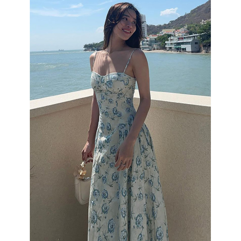 Sweet Wrap Bodice Floral Spaghetti Strap Bodycon Mini Dress