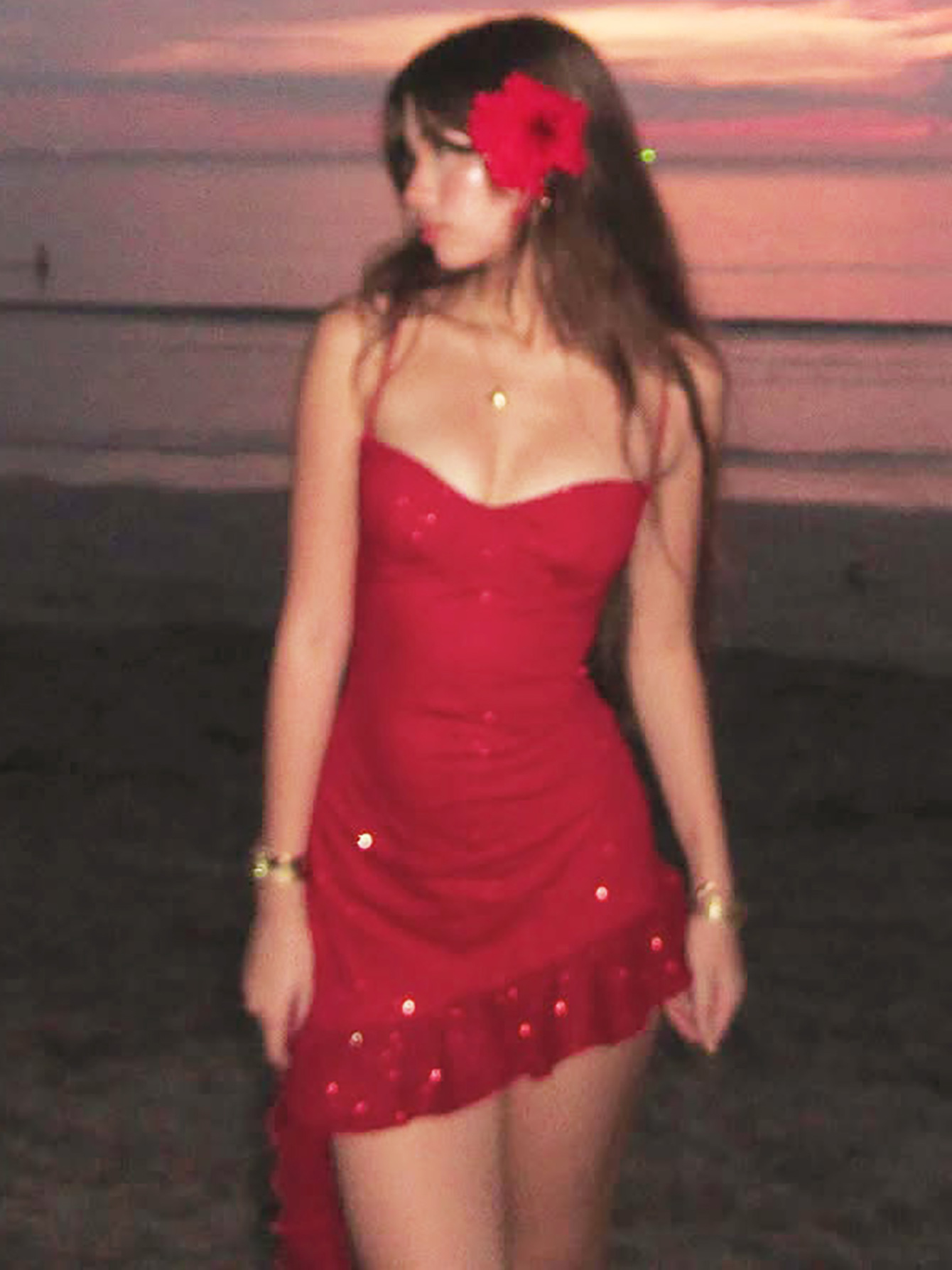 Elegant Sequined Ruffle Halter Neck Bodycon Midi Dress