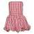 French Pure & Seductive Plaid Ruffled Bustier Crop Top