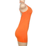 Sexy Fashion U-Neck Rhinestone Backless Bodycon Slip Dress