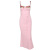 Summer New Sexy Bodycon Maxi Dress with Built-in Cups & Appliqué