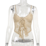 Women's Sexy Fitted Lace Tank Top for Summer, Party & Streetwear
