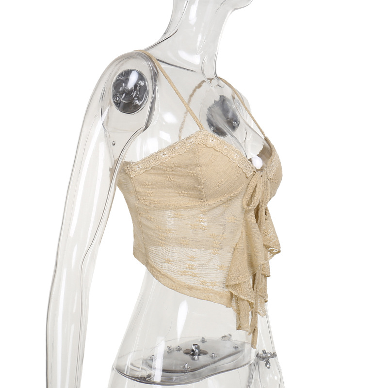 Women's Sexy Fitted Lace Tank Top for Summer, Party & Streetwear