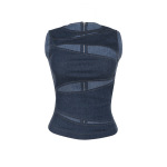 Y2K Faux Denim Cutout Crop Top