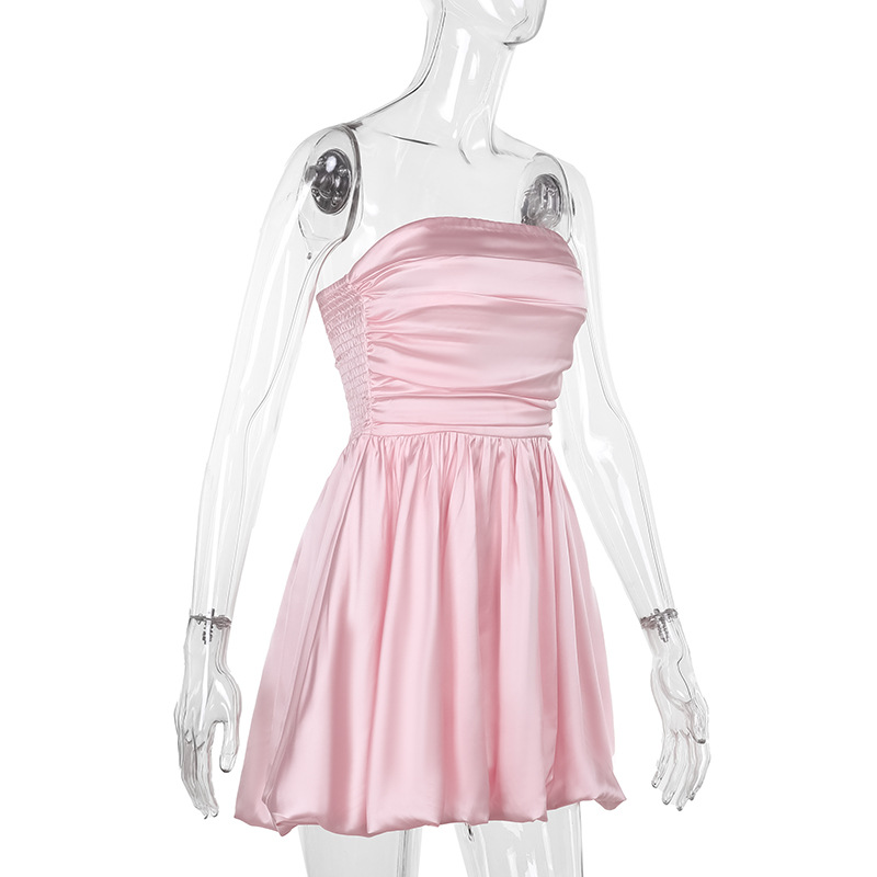 Off-the-Shoulder Strapless A-Line Mini Dress