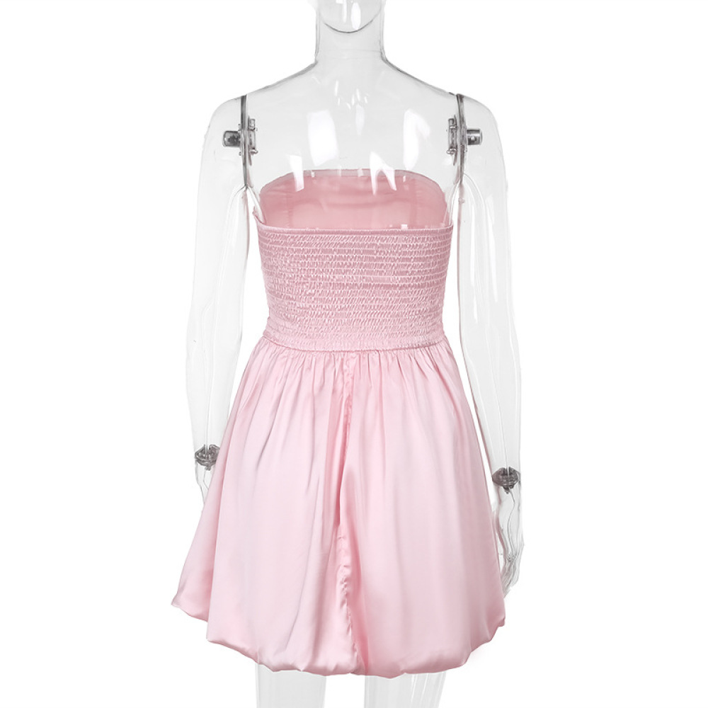 Off-the-Shoulder Strapless A-Line Mini Dress