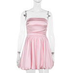 Off-the-Shoulder Strapless A-Line Mini Dress