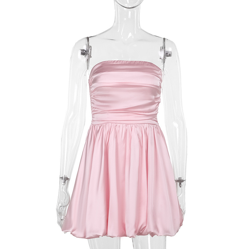 Off-the-Shoulder Strapless A-Line Mini Dress