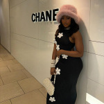 Floral Print High Neck Long Dress – Women's Elegant A-Line Maxi Dress