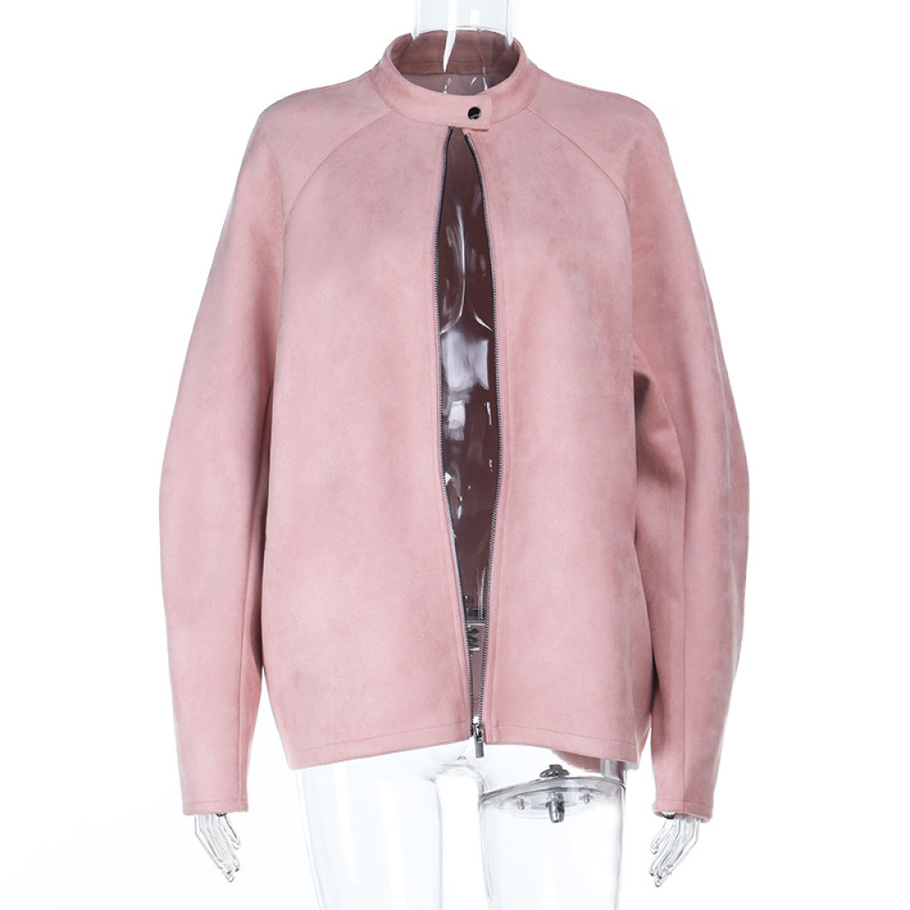 Suede Fleece Long Sleeve Jacket
