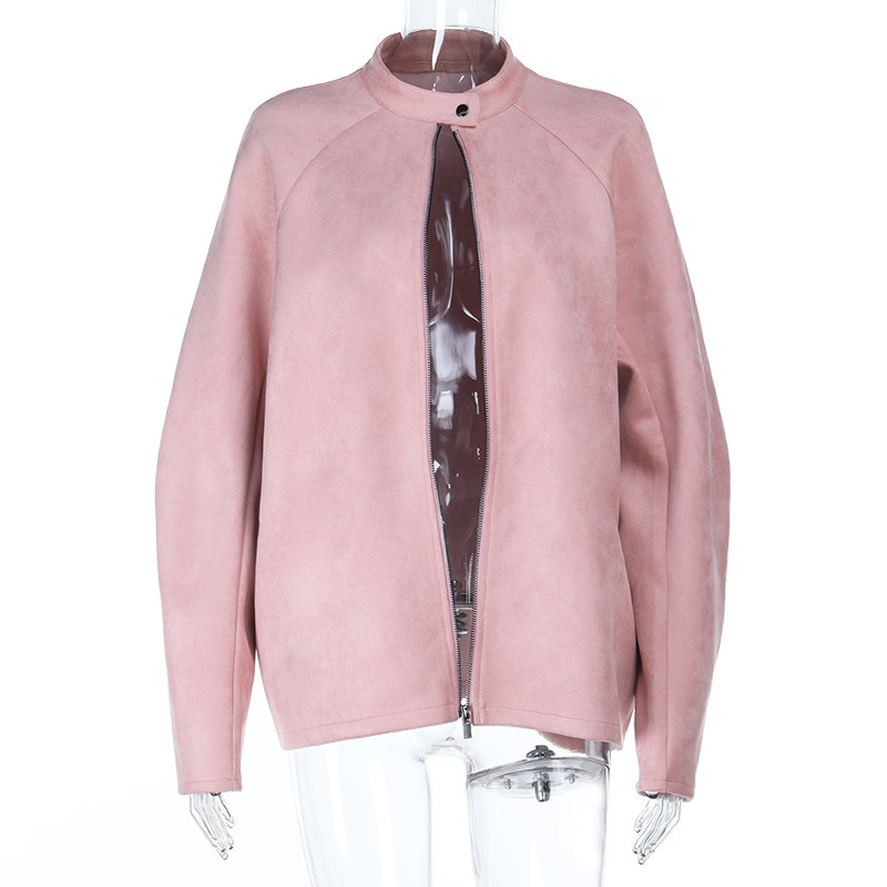 Suede Fleece Long Sleeve Jacket