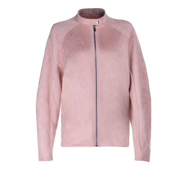 Suede Fleece Long Sleeve Jacket