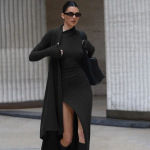 Long Sleeve Bodycon Knit Dress