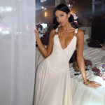 Chiffon Overlay A-Line Dress