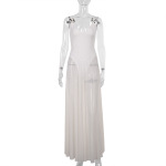 Chiffon Overlay A-Line Dress
