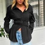 Women's Ruffled Long Sleeve Blouse 2025 New Fashion V-Neck Dressy Casual Shirt