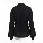 Women's Ruffled Long Sleeve Blouse 2025 New Fashion V-Neck Dressy Casual Shirt