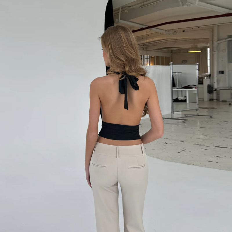 Women's Sexy Deep V-Back Camisole Top