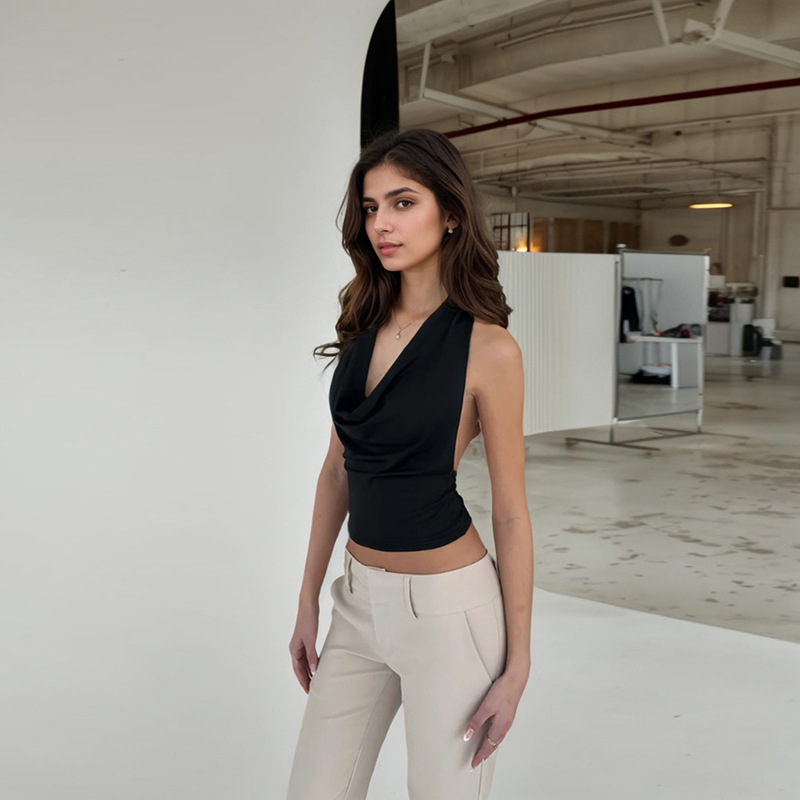 Women's Sexy Deep V-Back Camisole Top