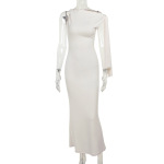 Wrap Detail Bodycon Long Dress