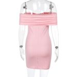 Elegant Sparkly Off-Shoulder Bodycon Shiny Sequin Sheath Mini Dress
