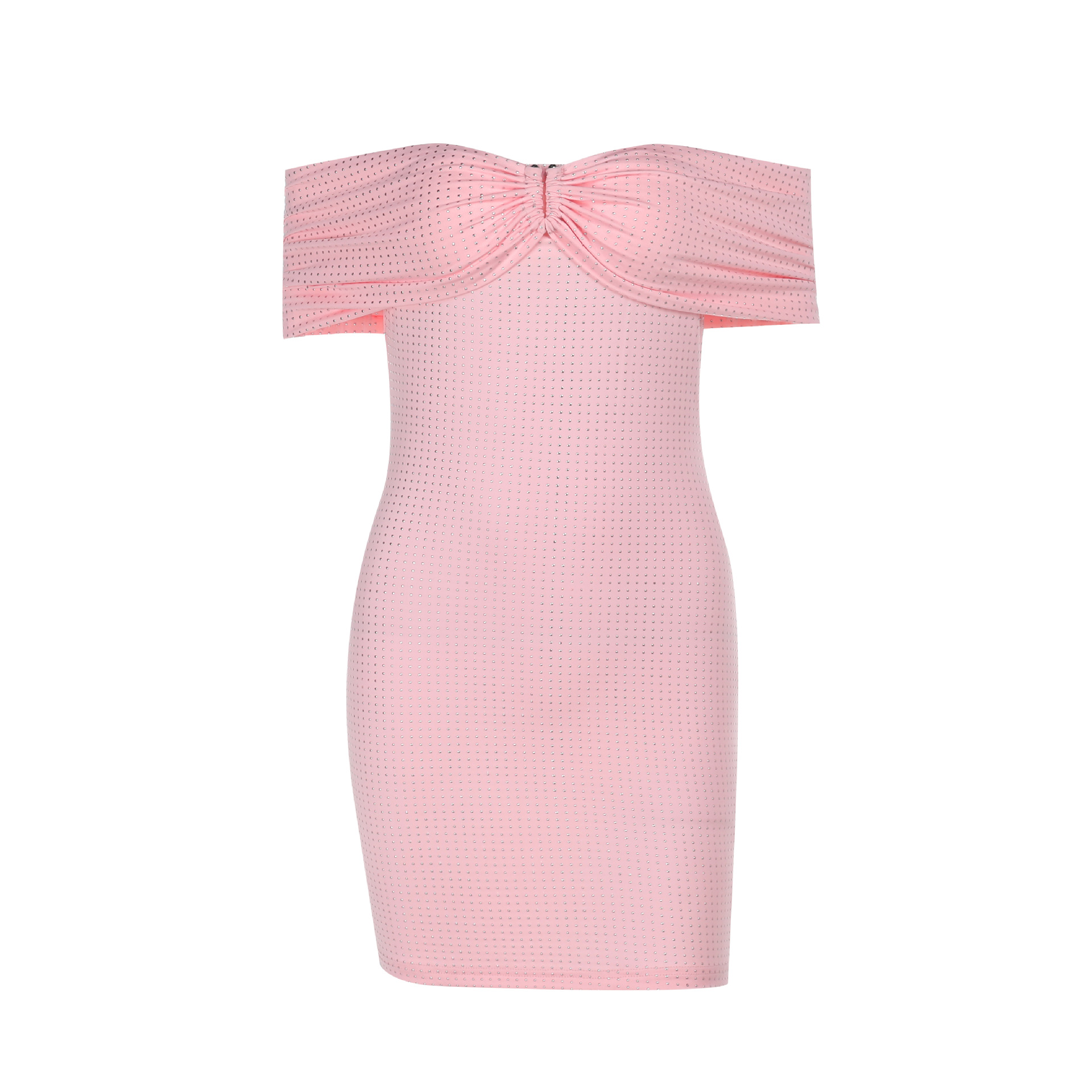 Elegant Sparkly Off-Shoulder Bodycon Shiny Sequin Sheath Mini Dress