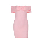 Elegant Sparkly Off-Shoulder Bodycon Shiny Sequin Sheath Mini Dress