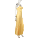 Elegant Strapless or Spaghetti Strap Long Dress