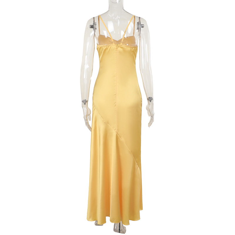 Elegant Strapless or Spaghetti Strap Long Dress