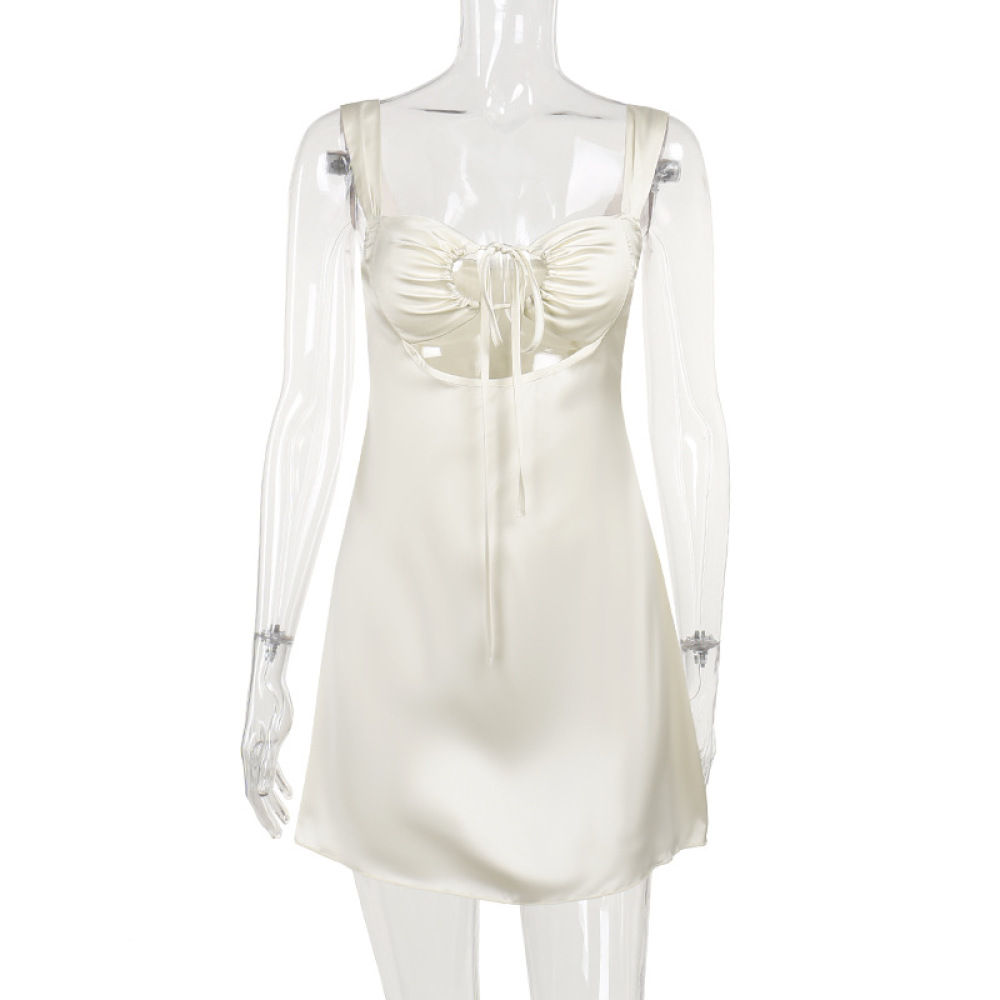 Sexy Bodycon A-Line Dress with Side Tie