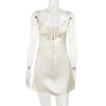 Sexy Bodycon A-Line Dress with Side Tie