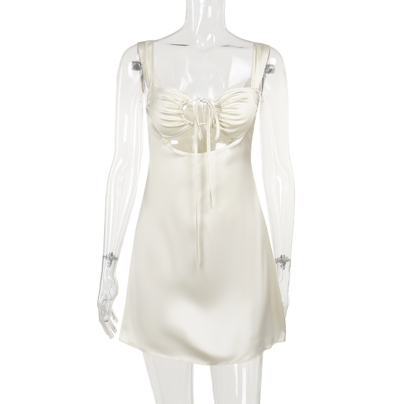 Sexy Bodycon A-Line Dress with Side Tie