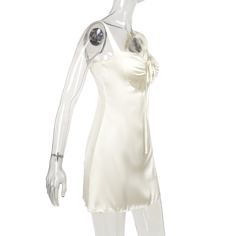 Sexy Bodycon A-Line Dress with Side Tie