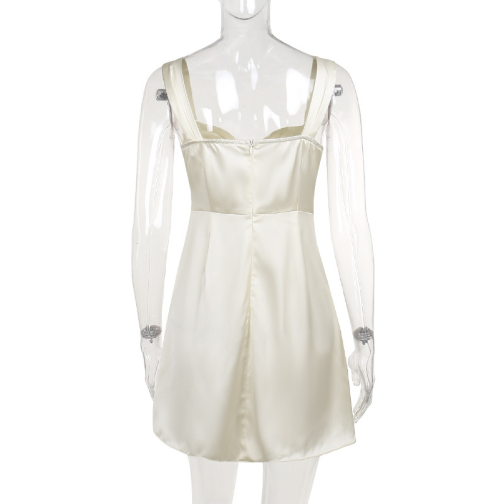Sexy Bodycon A-Line Dress with Side Tie