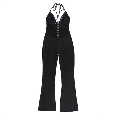 Sexy Lace Halter Neck Jumpsuit for Women 01