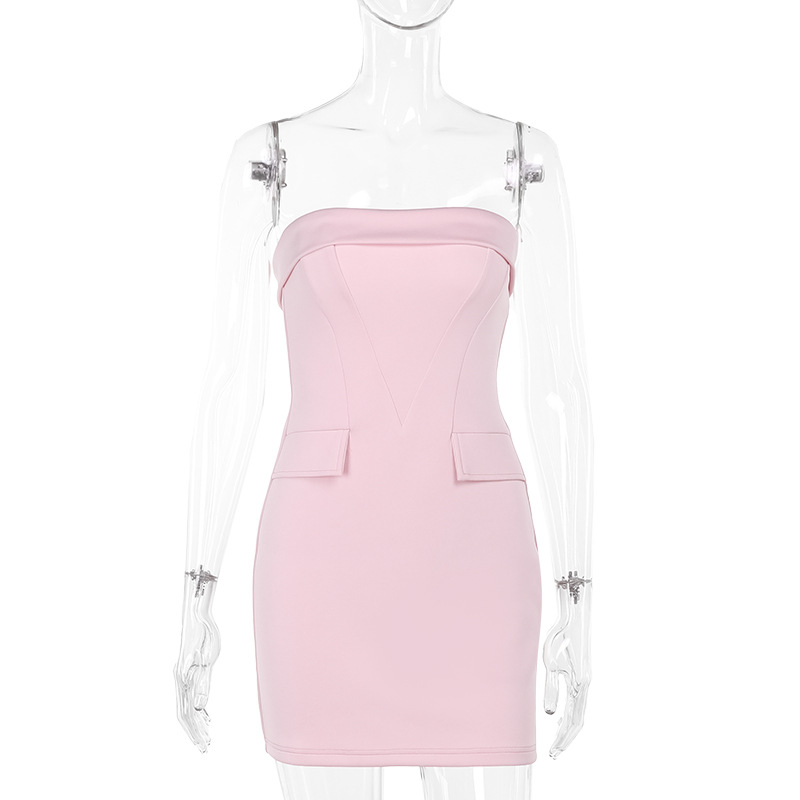 Strapless Bodycon Mini Dress for Women